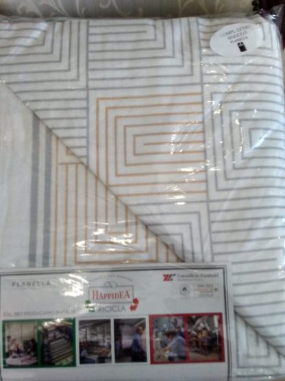 COMPLETO LENZUOLA FLANELLA 1P TEPORE HAPPIDEA - immagine 11