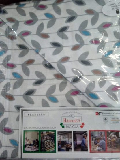 COMPLETO LENZUOLA FLANELLA 1P TEPORE HAPPIDEA - immagine 22