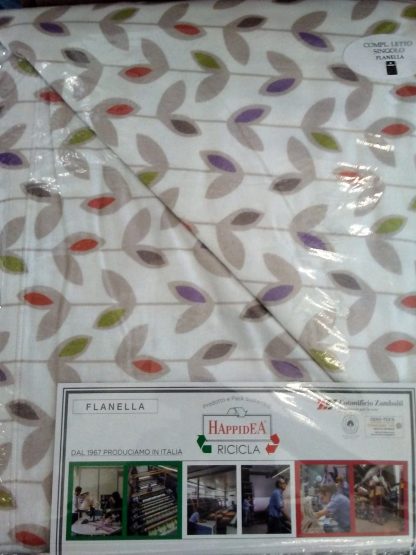 COMPLETO LENZUOLA FLANELLA 1P TEPORE HAPPIDEA - immagine 21