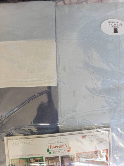 COMPLETO LENZUOLA FLANELLA 1P1/2 TEPORE HAPPIDEA - immagine 8
