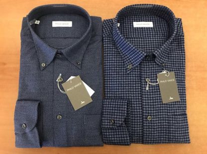 CAMICIA FLAN. U C/BOTT. BREDA BLU