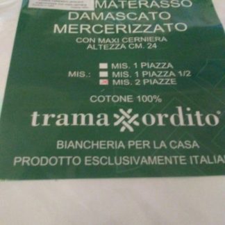 COPRIMAT. DAMASC. 2P C/ZIP AMALFI BIANCO