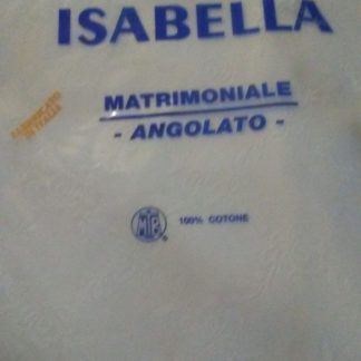 COPRIRETE P/COT. 2P C/ANGOLI ISABELLA BIANCO