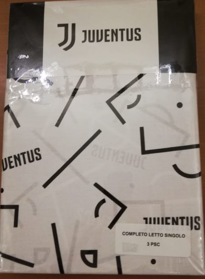 COMPLETO LENZUOLA 1P STAMPATO JUVE - immagine 2