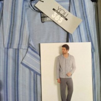 PIGIAMA COT. U LUNGO APERTO C/COLLO 73877