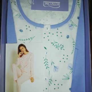 PIGIAMA COT. D LUNGO SERAF. taglie conformate 73905