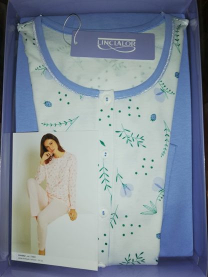 PIGIAMA COT. D LUNGO SERAF. taglie conformate 73905