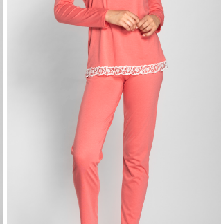 PIGIAMA MODAL LUNGO C/PIZZO DL0087