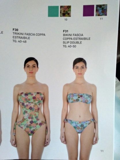 BIKINI FASCIA COPPA S/FERR. SLIP DOUBLE ALLAC. F31