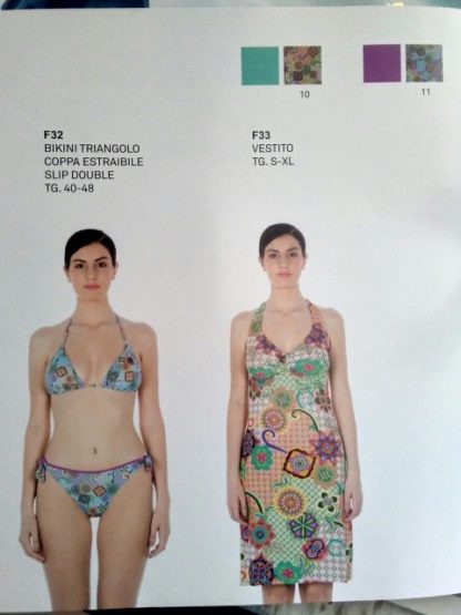 BIKINI TRIANGOLO SLIP DOUBLE ALLAC. F32