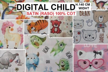 PURO COTONE CM. 140 FANT. DIGITAL CHILD/MASK