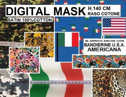 PURO COTONE CM. 140 FANT. DIGITAL CHILD/MASK - immagine 2