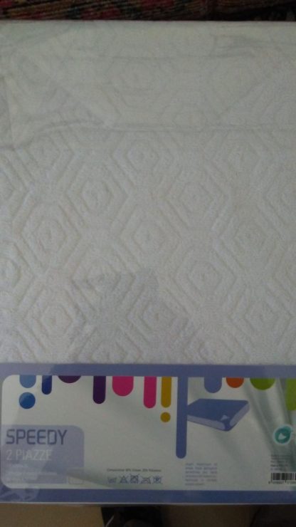 COPRIMATERASSO SPUGNA JACQUARD 2 PIAZZE