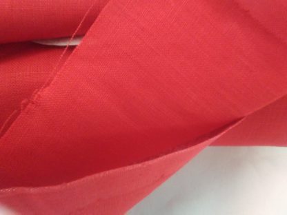 TELA PURO LINO CM. 180 306 ROSSO BELLORA - immagine 2