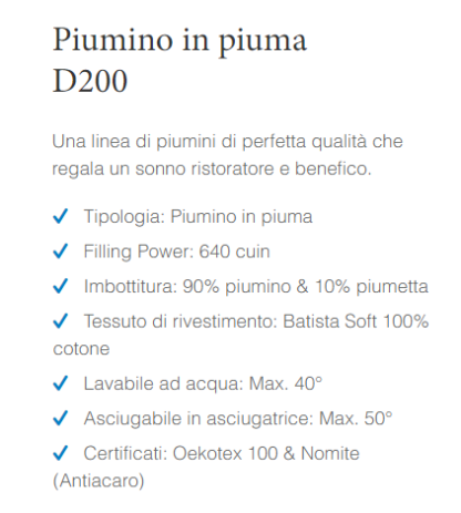 PIUMINO 2P D200 CLASSIC WINTER - immagine 2