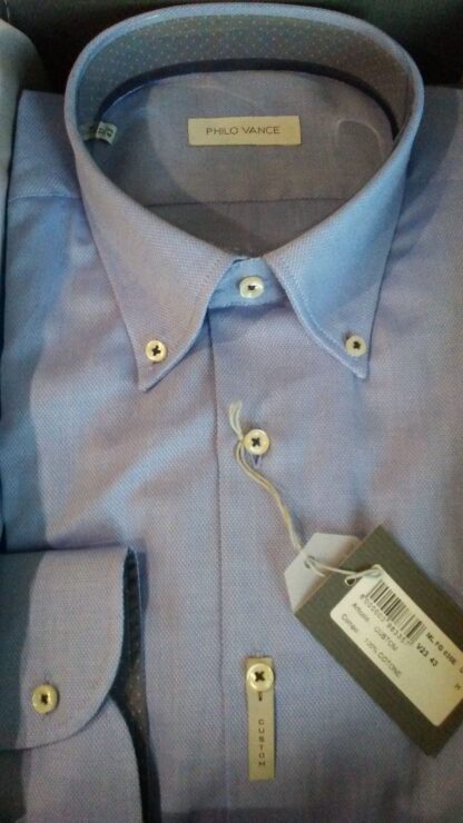 CAMICIA P/COTONE OXFORD TU ML C/BOTT. CUSTOM 036E 080E
