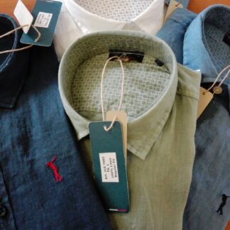CAMICIA LINO U MANICA LUNGA REGULAR FIT 21E 7002