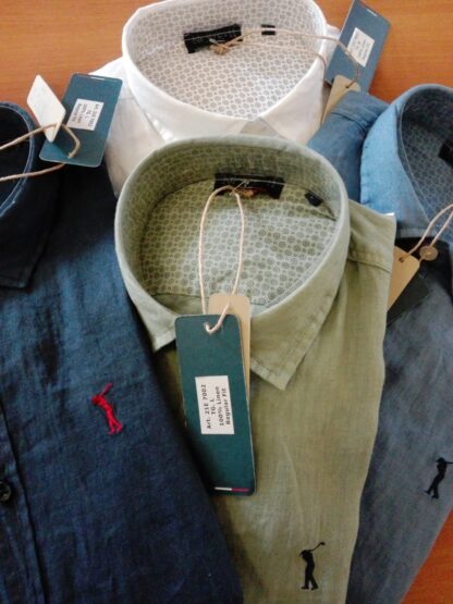 CAMICIA LINO U MANICA LUNGA REGULAR FIT 21E 7002