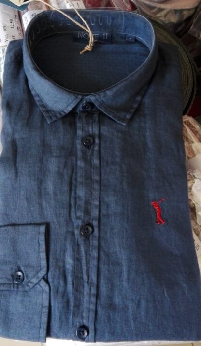 CAMICIA LINO U MANICA LUNGA REGULAR FIT 21E 7002 - immagine 4