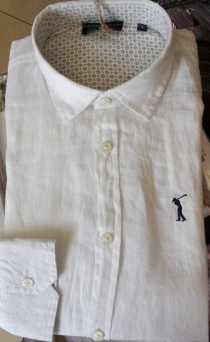 CAMICIA LINO U MANICA LUNGA REGULAR FIT 21E 7002 - immagine 2