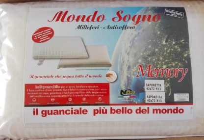 GUANCIALE MEMORY FODERA JERSEY ZIP