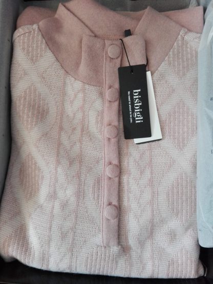 PIGIAMA JACQUARD SERAFINO COLLO ALTO 77689