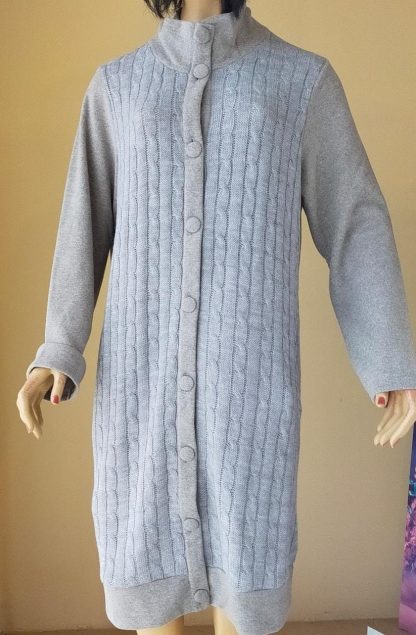 MAXI CARDIGAN MAGLIA JACQ. C/BOTT. 77692