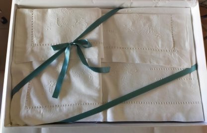PARURE LENZ. COT. RICAMATO 2P EMOZIONI ITALANE - immagine 5