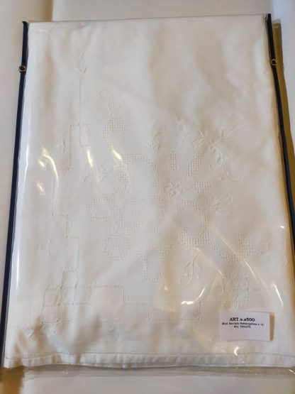 SERVIZ. COTONE X 12 RICAMATO EMOZIONI ITALIANE - immagine 2