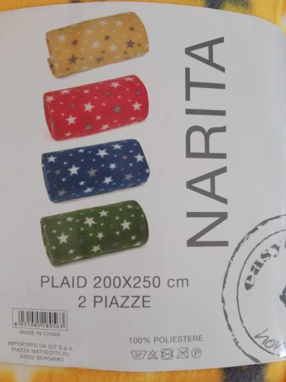 COPERTA PILE 250x200 STELLINE NARITA