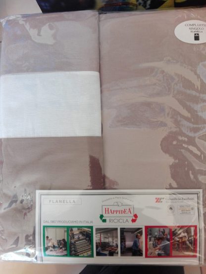 COMPLETO LENZUOLA FLANELLA 1P TEPORE HAPPIDEA - immagine 24