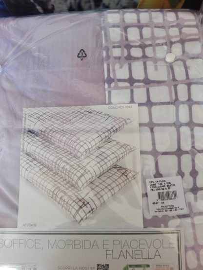 COMPLETO LENZUOLA FLANELLA 1P TEPORE HAPPIDEA - immagine 8
