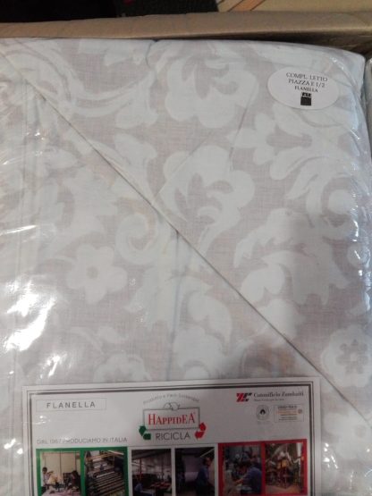 COMPLETO LENZUOLA FLANELLA 1P1/2 TEPORE HAPPIDEA - immagine 13