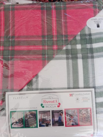 COMPLETO LENZUOLA FLANELLA 1P TEPORE HAPPIDEA - immagine 9
