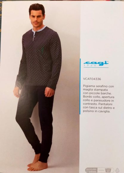 PIGIAMA COT. U SERAF. LUNGO 4336