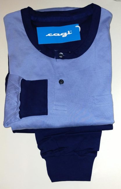 PIGIAMA COT. U SERAF. LUNGO 689 - immagine 5