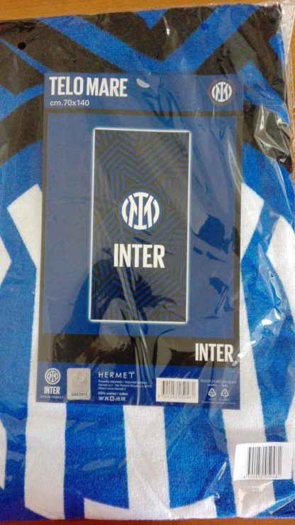 TELO MARE SPUGNA 70x140 JUVE INTER - immagine 2