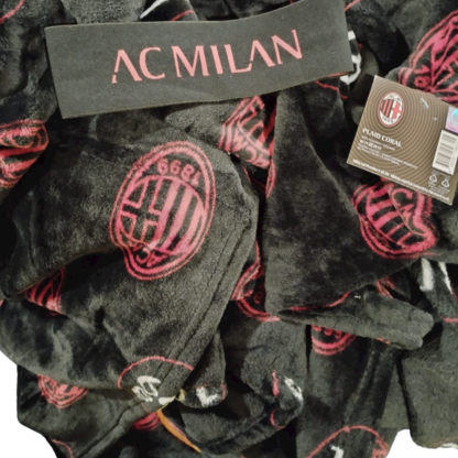 COPERTA CORAL 150x210 SOFT TOUCH JUVE MILAN INTER + ELASTICO - immagine 4