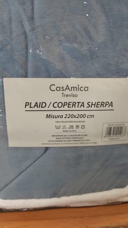 COPERTA PILE C/PELLICCIA SHERPA - immagine 5