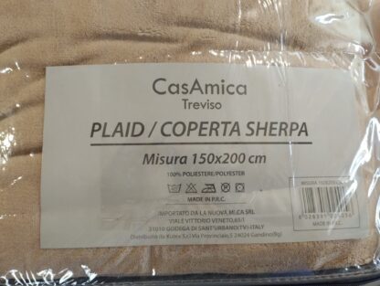 COPERTA PILE C/PELLICCIA SHERPA - immagine 3