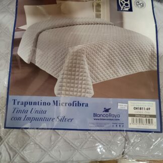 QUILT MICROF. 2P IMPUN. SILVER STROPICCIATO