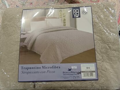 QUILT MICROF. 2P STROPICCIATO CON PIZZO - immagine 3