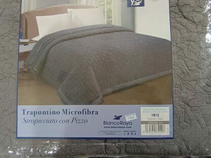 QUILT MICROF. 2P STROPICCIATO CON PIZZO - immagine 2
