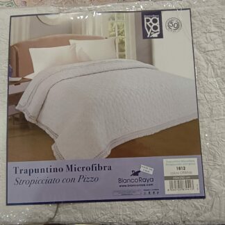 QUILT MICROF. 2P STROPICCIATO CON PIZZO
