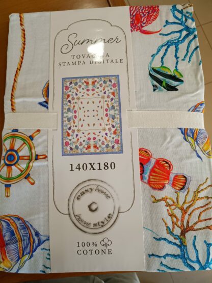 TOVAGLIA COT. STAMP. 140x180 JOY SUMMER - immagine 4