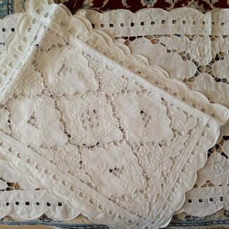 TRIS CENTRI 3P LINO INTAGLIO 5531 5496