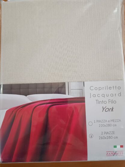 COPRILETTO TINTO FILO T.U. 2P YORK - immagine 3