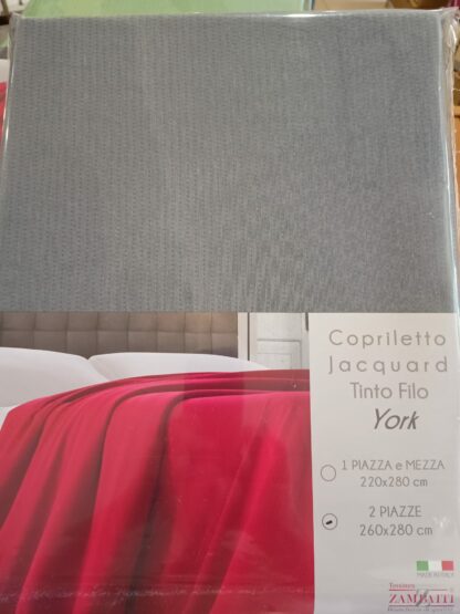 COPRILETTO TINTO FILO T.U. 2P YORK - immagine 4