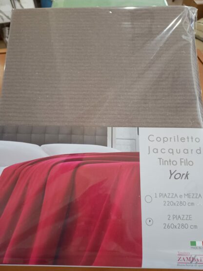 COPRILETTO TINTO FILO T.U. 2P YORK - immagine 2
