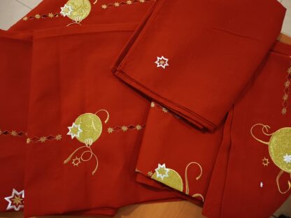 SERV. RAMIE x12 ROSSO RIC. 8643 X-MAS - immagine 2